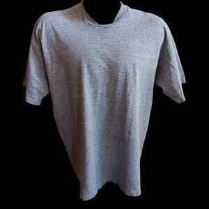 Single Stitch Vintage T-shirt XL Salem Sportswear Plain Heather Gray Made USA